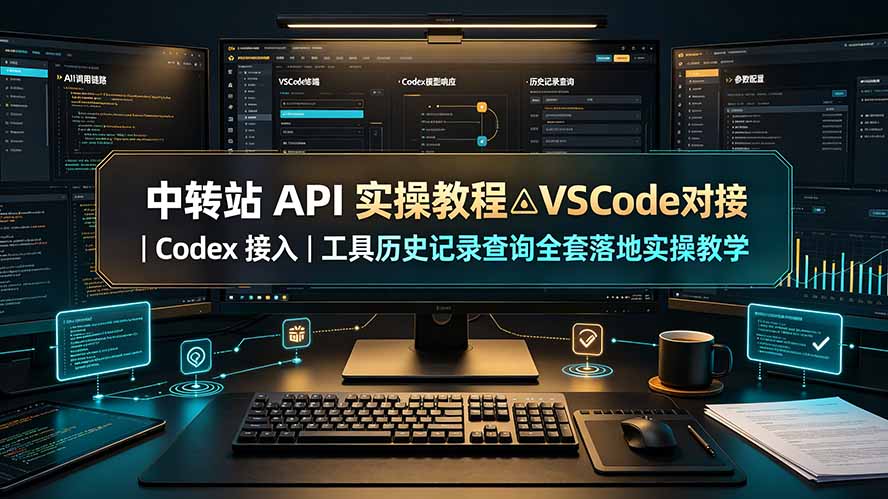 （19520期）中转站 API 实操教程△VSCode 对接｜Codex 接入｜工具历史记录查询全套落地实操教学-小二项目网