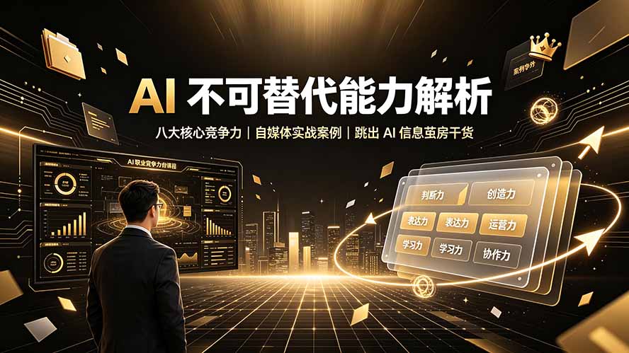 （19344期）付费文章：AI 不可替代能力解析▸八大核心竞争力｜自媒体实战案例｜跳出 AI 信息茧房干货-小二项目网
