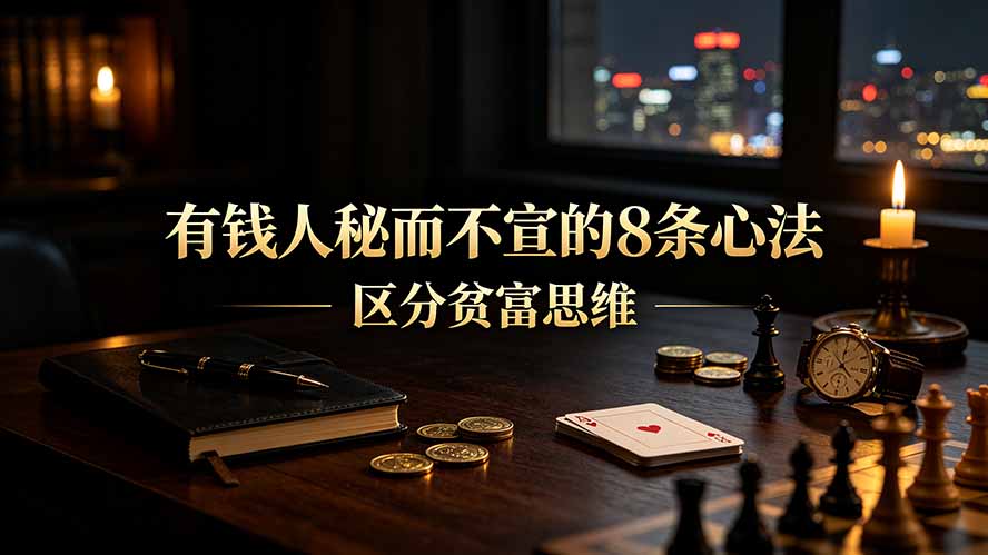 （19413期）付费文章：有钱人秘而不宣的8条心法｜区分贫富思维-小二项目网