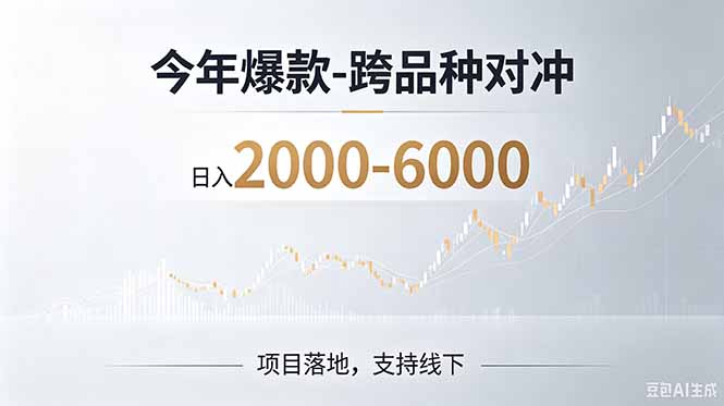 （19150期）2026创业新风口—跨品种对冲震撼首发！日收益2000-6000+，项目绿色长久，安全稳健-小二项目网