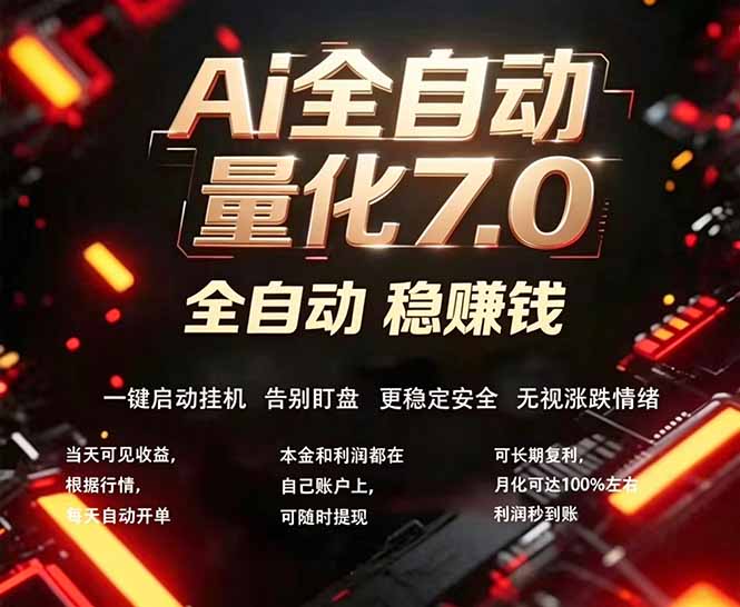 （19420期）EA黄金量化7.0 ，24小时全自动挣美金，小白轻松操作，日入1000+-小二项目网