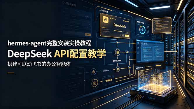 （19128期）hermes-agent完整安装实操教程，DeepSeek API配置教学，搭建可联动飞书的办公智能体-小二项目网