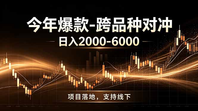 （19179期）全新跨品种对冲模式上线！日稳定盈利 2000-6000，合规长久可批量放大-小二项目网