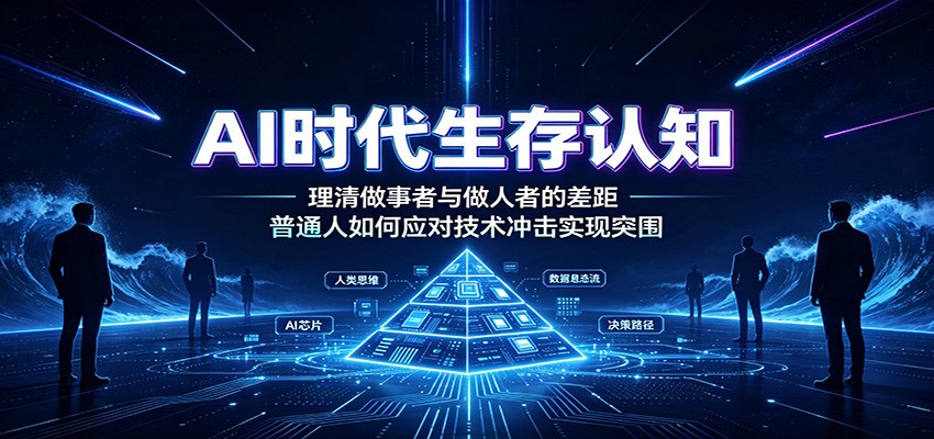 AI时代生存认知：理清做事者与做人者的差距，普通人如何应对技术冲击实现突围-小二项目网