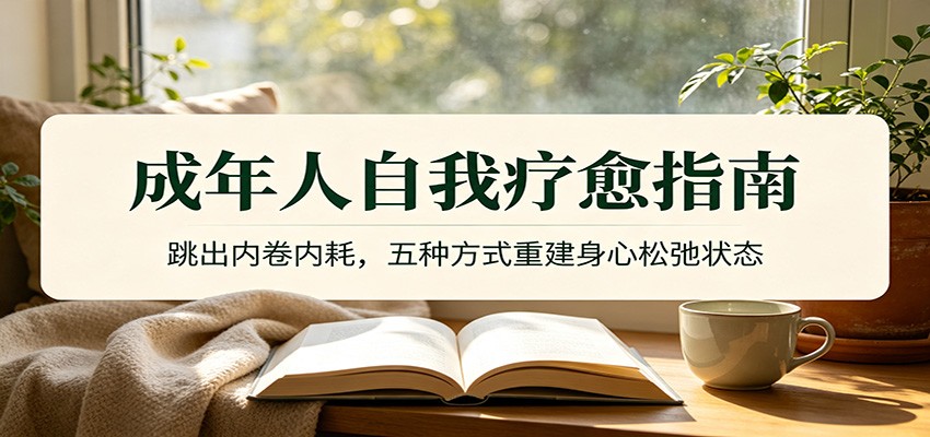 成年人自我疗愈指南：跳出内卷内耗，五种方式重建身心松弛状态-小二项目网