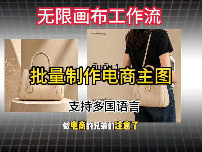 批量复刻电商爆款主图工作流搭建教学，批量下载，支持多国语言，不管是国内电商还是跨境店群都能用-小二项目网