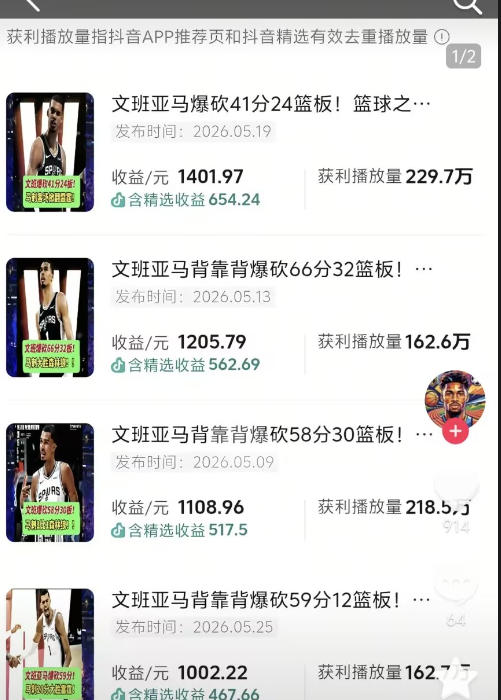 图片[2]-抖音8W粉丝博主的篮球人物深度解析解说教学，零门槛玩转伙伴计划与精选独家，单日稳定收益1k+-小二项目网