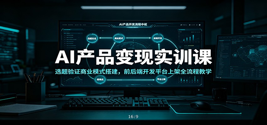 AI产品变现实训课：选题验证商业模式搭建，前后端开发平台上架全流程教学-小二项目网