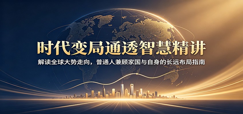 时代变局通透智慧精讲：解读全球大势走向，普通人兼顾家国与自身的长远布局指南-小二项目网