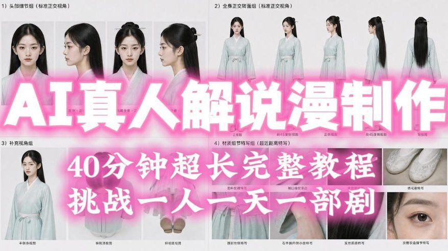 2026年AI真人解说漫剧自动批量化制作教程，40分钟超长完整，自动批量化制作，挑战一人一天一部剧！-小二项目网