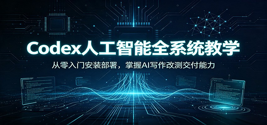 Codex人工智能全系统教学：从零入门安装部署，掌握AI写作改测交付能力-小二项目网