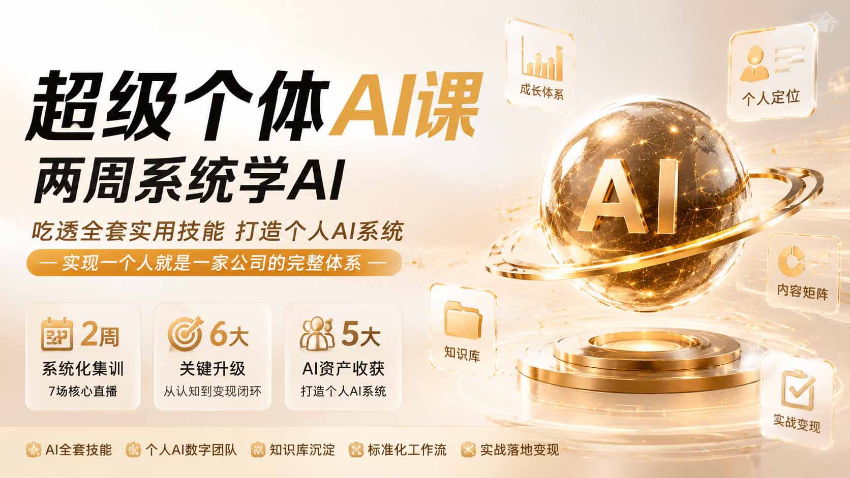 （19827期）超级个体AI课两周系统学AI；吃透全套实用技能打造个人AI系统，实现一个人就是一家公司的完整体系-小二项目网