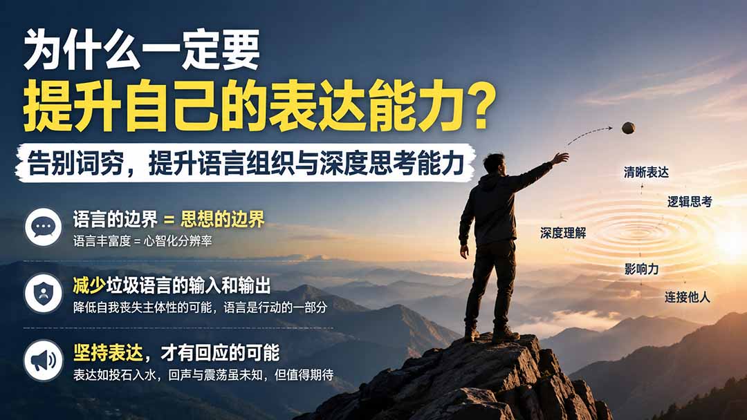 （20070期）付费文章：为什么一定要提升自己的表达能力？告别词穷，提升语言组织与深度思考能力-小二项目网