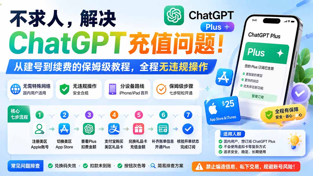 （19898期）不求人，解决ChatGPT充值问题！从建号到续费的保姆级教程，全程无违规操作-小二项目网