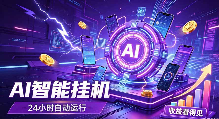 （19755期）AI智能广告挂机，躺赚新模式 设备托管运行，解放双手持续变现-小二项目网
