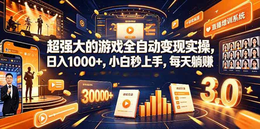 （19732期）海外游戏全自动搬砖，日入1000+，全天无人值守，绿色稳定！-小二项目网