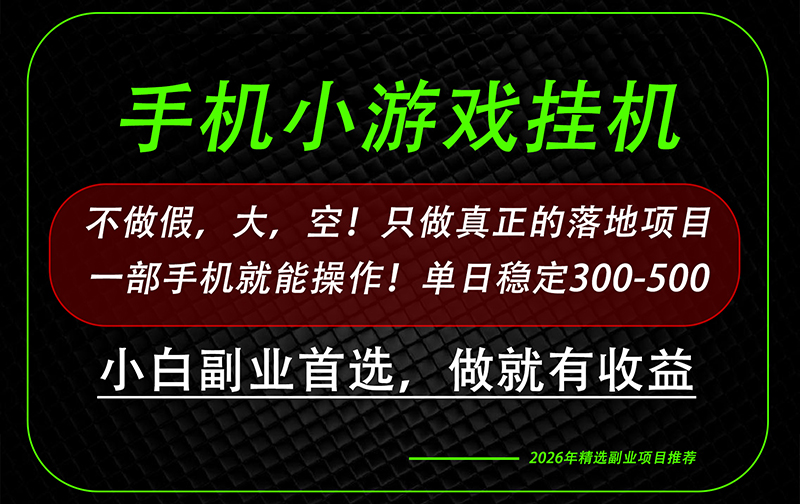 （20096期）这才是真正可落地项目！每天十几分钟就够了，轻松日入500+，长期稳定可做！-小二项目网