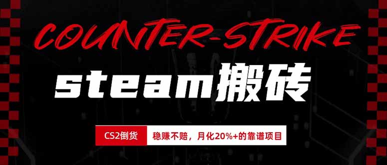 （19918期）steam搬砖，倒卖cs2饰品，达到月化20%+的收益，真正的靠谱可落地长期项目-小二项目网