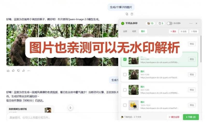 图片[3]-太香了！这款千问视频/图片去水印神器，一键搞定烦人水印，本地完全免费，浏览器拓展插件-小二项目网
