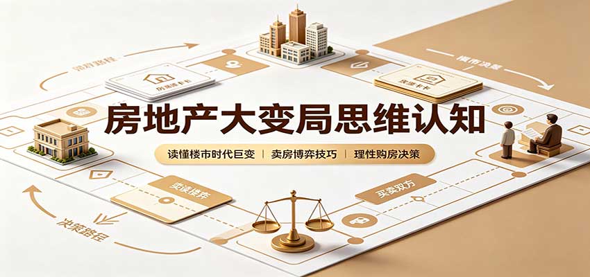 房地产大变局思维认知：读懂楼市时代巨变，卖房博弈技巧，理性购房决策-小二项目网