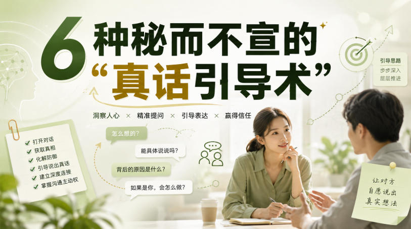 付费文章：6种秘而不宣的“真话引导术”-小二项目网