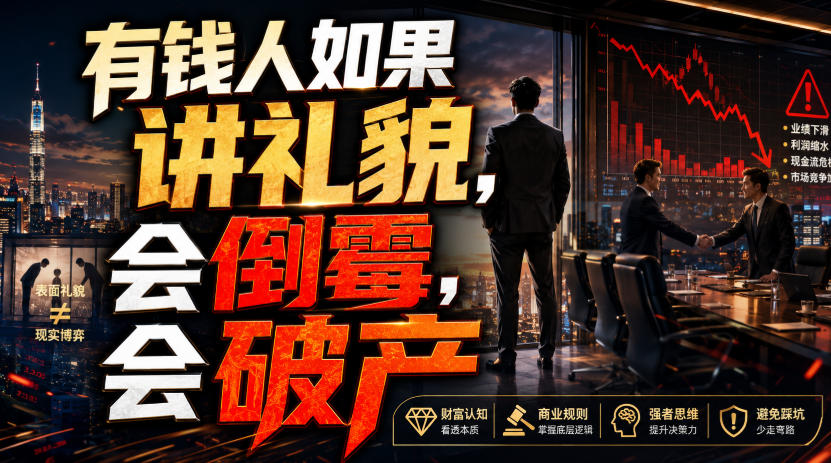 付费文章：有钱人如果讲礼貌，会倒霉，会破产-小二项目网