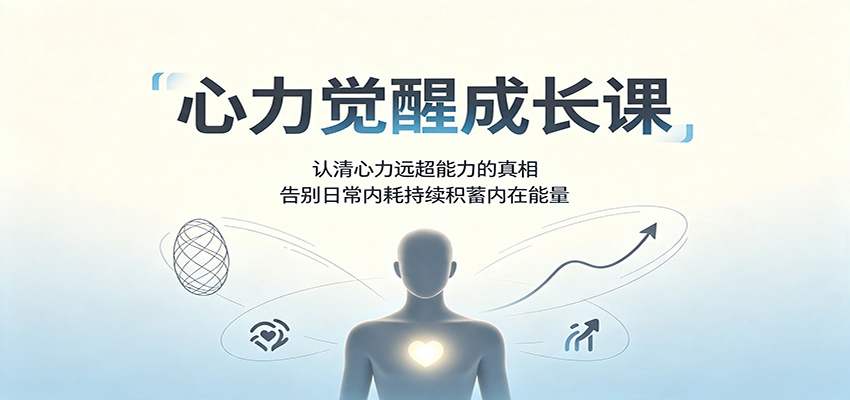 心力觉醒成长课：认清心力远超能力的真相，告别日常内耗持续积蓄内在能量-小二项目网
