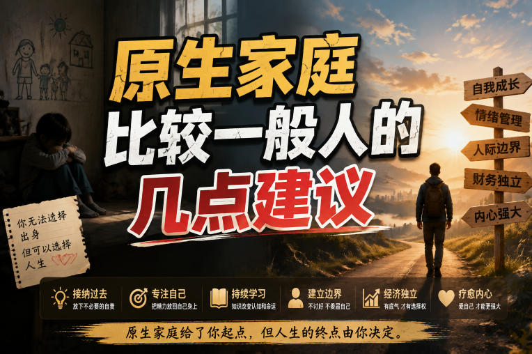 付费文章：给原生家庭比较一般人的几点建议-小二项目网