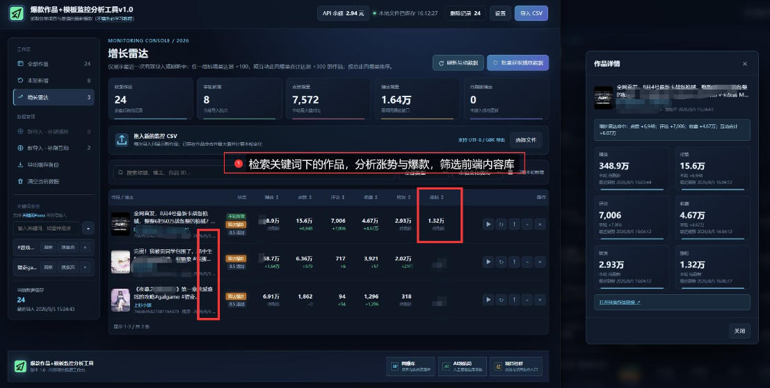 图片[2]-抖音爆款数据监控工具_海外网盘拉新渠道-小二项目网