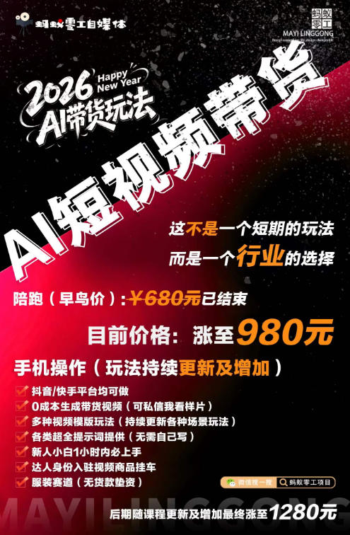 图片[6]-外面卖680的AI短视频带货，靠AI生成短视频，分发到抖音快手平台，多种模版提示词提供，单条视频1k+收益-小二项目网