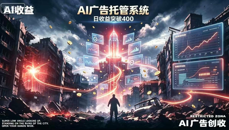 AI智能广告，全自动化运行，单日可达400+，小白新手0基础上手【揭秘】-小二项目网