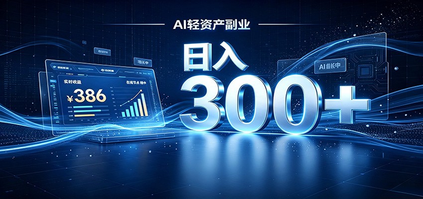 2026 AI轻资产风口，Token中转站小白可入局，日入300+-小二项目网