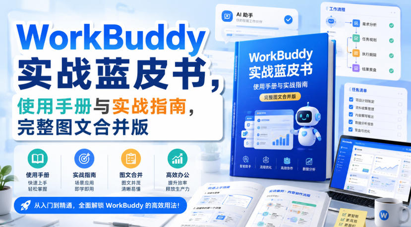 WorkBuddy实战蓝皮书，使用手册与实战指南，完整图文合并版-小二项目网