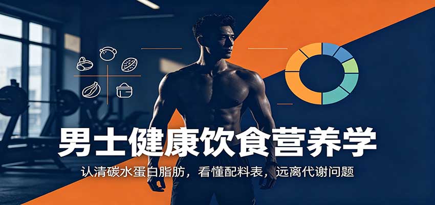 男士健康饮食营养学：认清碳水蛋白脂肪，看懂配料表，远离代谢问题-小二项目网