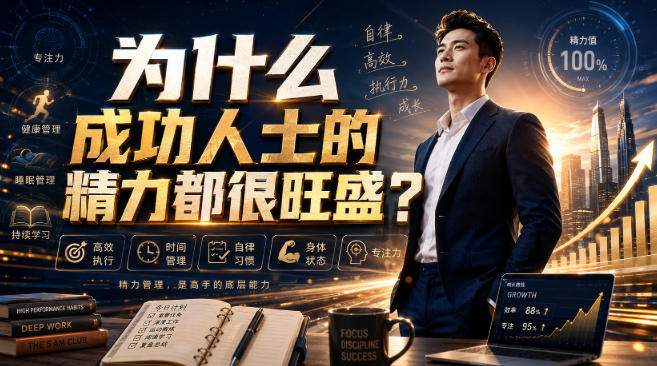 付费文章:为什么成功人士的精力都很旺盛?-小二项目网
