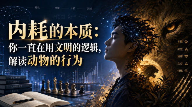 付费文章：内耗的本质：你一直在用文明的逻辑，解读动物的行为-小二项目网