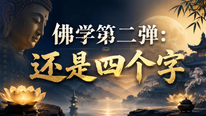 付费文章：佛学第二弹：还是四个字-小二项目网