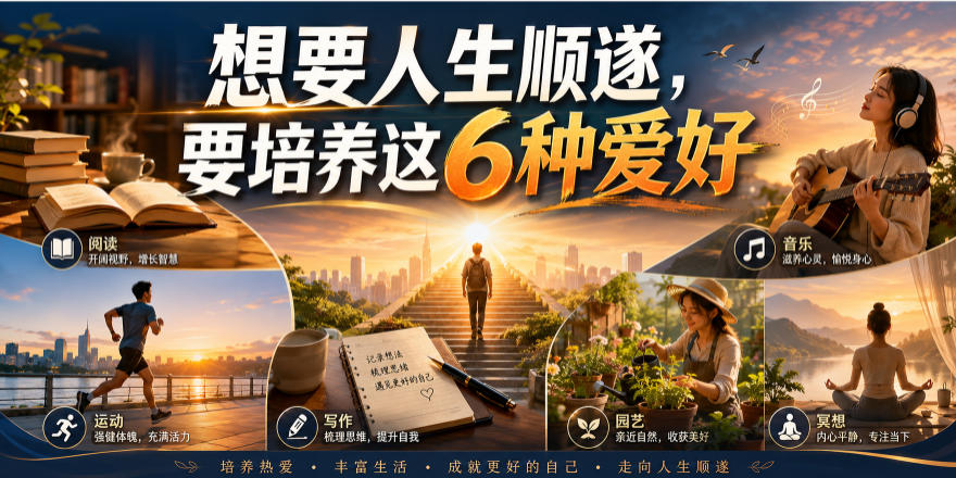 公众号付费文章：想要人生顺遂，要培养这6种爱好-小二项目网