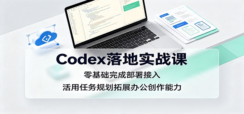 Codex落地实战课：零基础完成部署接入，活用任务规划拓展办公创作能力-小二项目网
