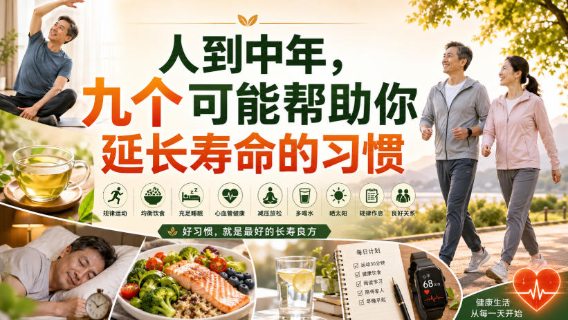 付费文章：人到中年，九个可能帮助你延长寿命的习惯-小二项目网