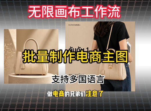 无限画布工作流搭建教程，一键电商主图批量制作，批量下载，支持多国语言-小二项目网