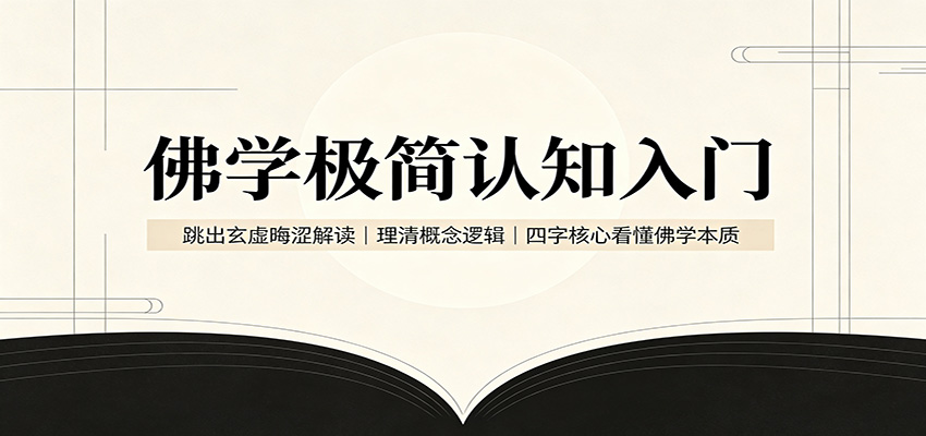 佛学极简认知入门：跳出玄虚晦涩解读，理清概念逻辑，四字核心看懂佛学本质-小二项目网