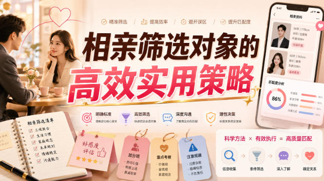 付费文章：相亲筛选对象的高效实用策略-小二项目网