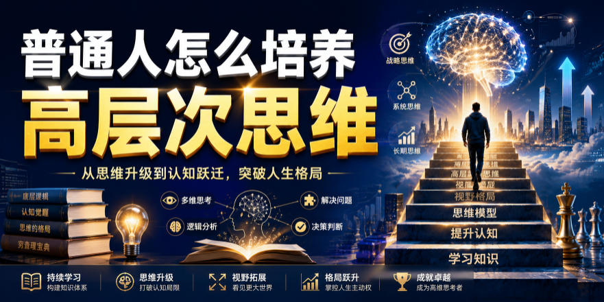 公众号付费文章：普通人怎么培养高层次思维-小二项目网