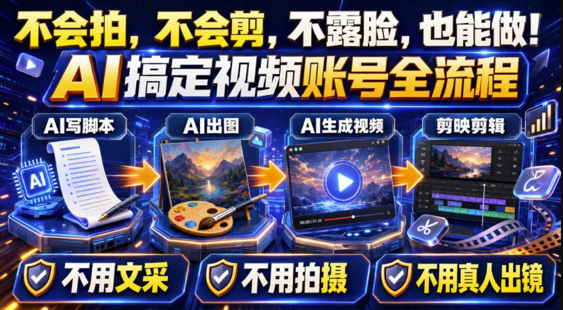 AI短视频起号实战项目，用AI做视频起号，45天涨粉12W，一条广告8.5k，广告接到手软，引流、变现两不误！-小二项目网