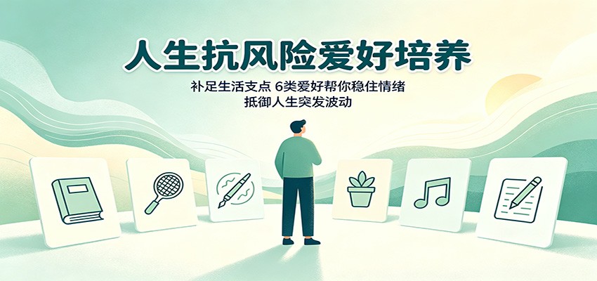 人生抗风险爱好培养：补足生活支点，6类爱好帮你稳住情绪，抵御人生突发波动-小二项目网