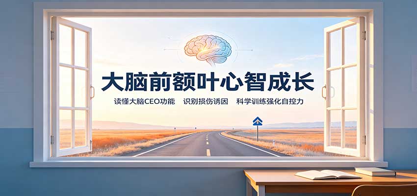 大脑前额叶心智成长：读懂大脑CEO功能，识别损伤诱因，科学训练强化自控力-小二项目网