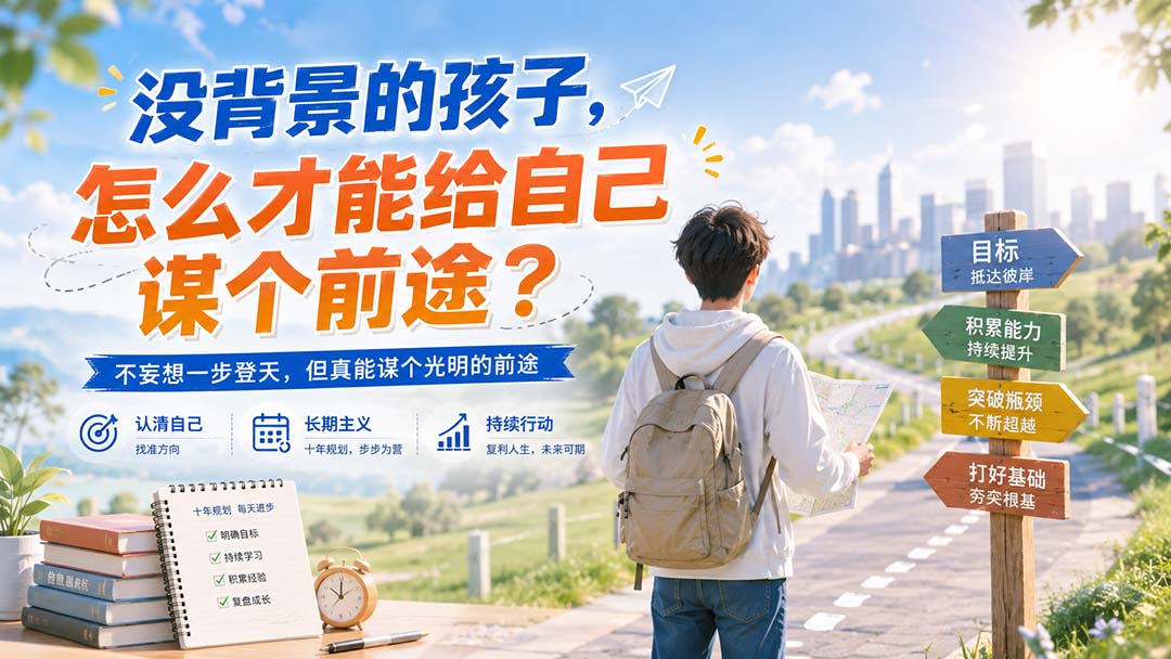 （20180期）付费文章：没背景的孩子，怎么才能给自己谋个前途？-小二项目网
