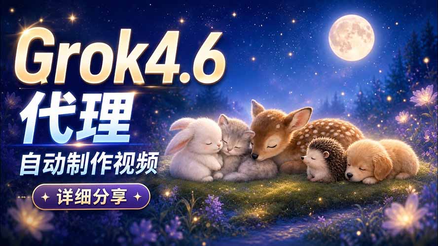 （20560期）Grok 4.6 代理自动制作视频！从提示词到成片全流程详细分享｜AI Agent 实操分享-小二项目网