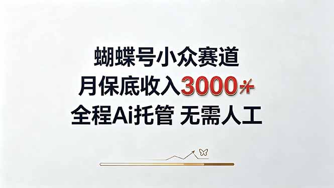 (20323期)视频号小众领域,月收入3000+, 全程Ai托管操作 新人2天学会!-小二项目网
